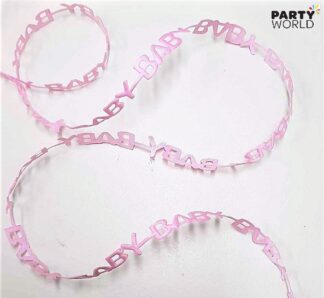 baby pink shaped ribbon