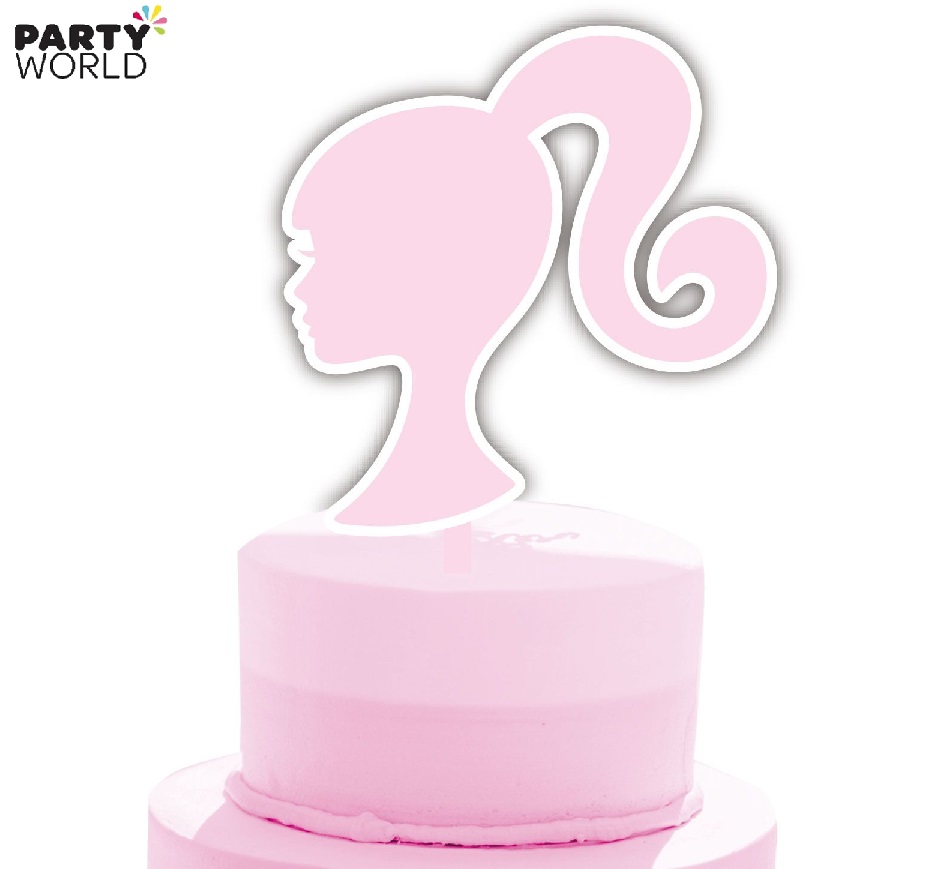 Barbie Cake Topper & Head Silhouette 