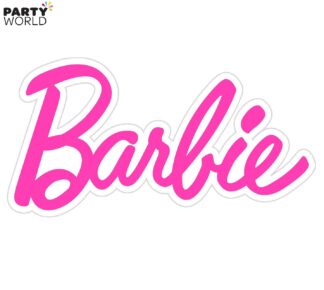 barbie party giant banner cutout