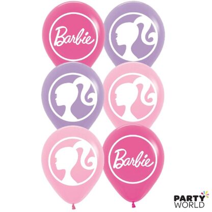 barbie party latex balloons