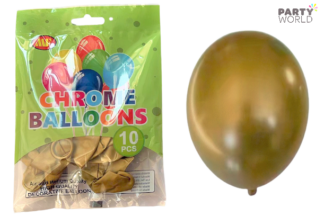 chrome gold latex balloons