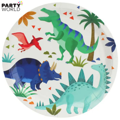dinosaur party paper plates