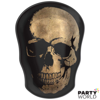 skull platter halloween pirate party plate