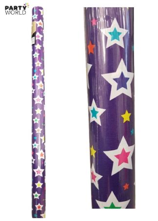 star patterned wrapping paper