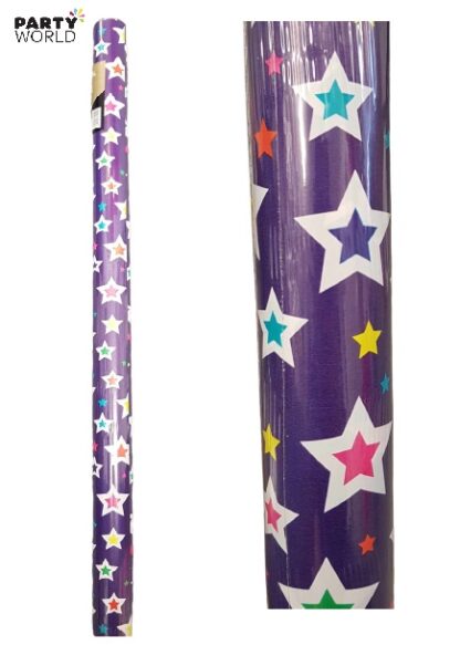 star patterned wrapping paper