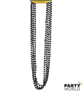 black bead necklaces