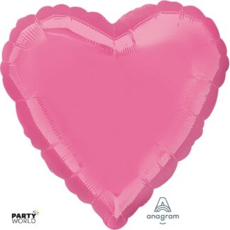 pink heart shaped foil balloon