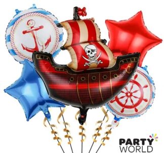 pirate party foil balloons