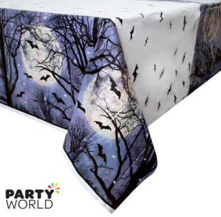 spooky night halloween tablecover
