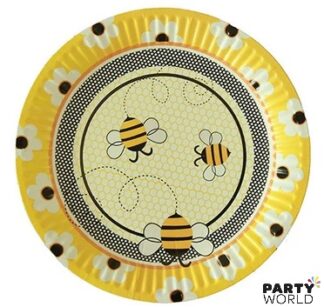bee paper plates
