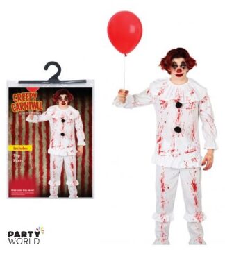 bloody clown costume adult halloween costume