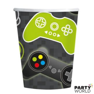 gaming themed party cups