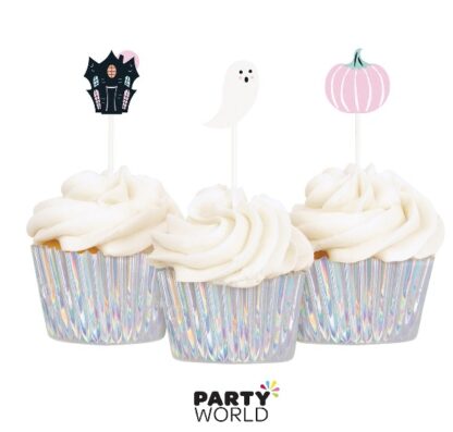 halloween baking cups and toppers