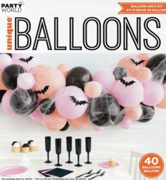 halloween party balloon garland