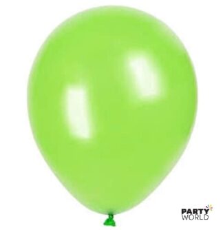 light green latex balloons