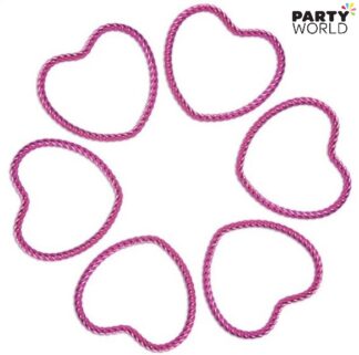 pink heart shaped bracelets