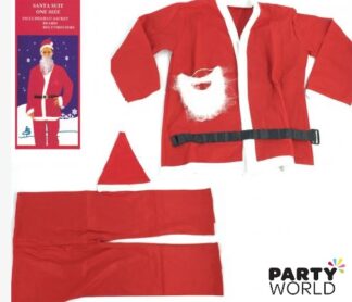 santa suit one size christmas costume outfit