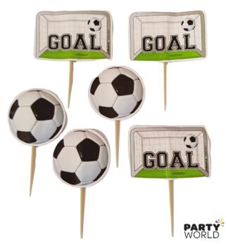 soccer cupcake toppers