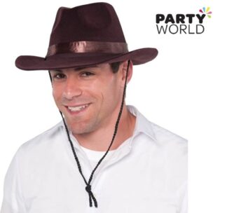 brown cowboy hat