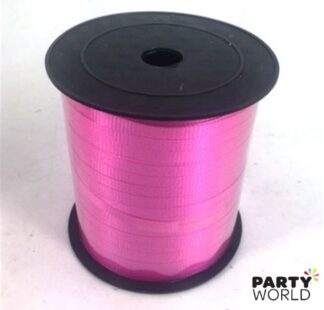 hot pink curling ribbon