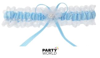 blue white garter