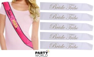 bride to be and bride tribe sash set