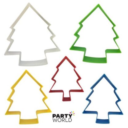 christmas tree shaped cookie cutter set