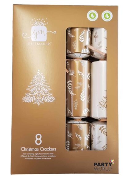 Christmas Crackers Cream & Gold (8pk) – Christchurch Store Pickup Only – Not For Delivery! Christmas Napkins and Tableware 4