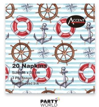 nautical themed lunch napkins