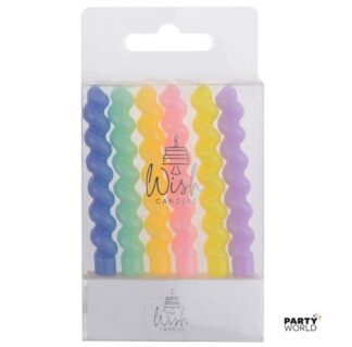 pastel twister candles