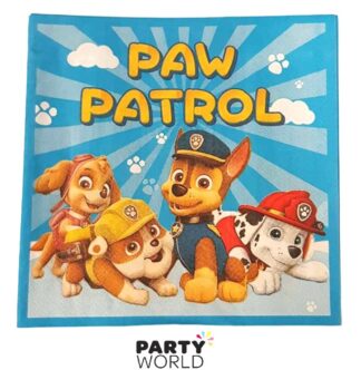 paw patrol lunch napkins