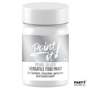 pearl silver food paint