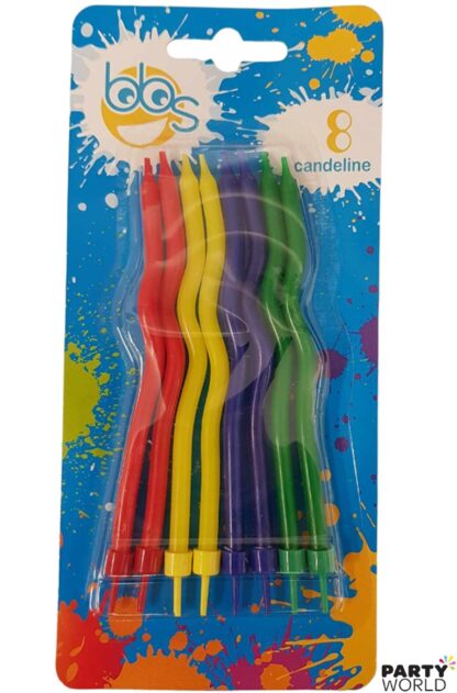 primary coloured candles