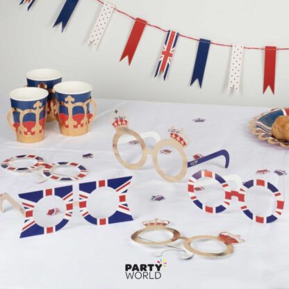 union jack british party fun glasses
