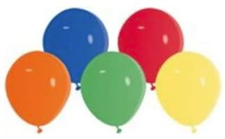 Mini 5in Latex Balloons - Assorted Colours (20)