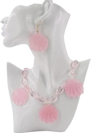 Seashell Necklace And Earrings Set