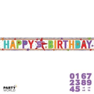 add an age birthday banner