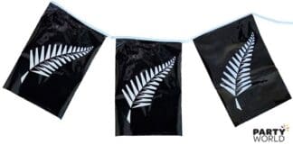 black fern plastic flag banner bunting