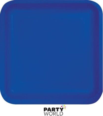 blue paper plates cobalt blue royal blue