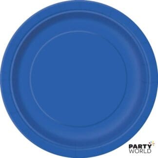 blue paper plates 7inch