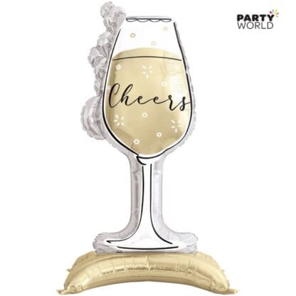 cheers champagne glass shaped standing balloon