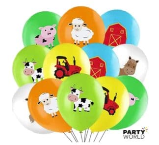 farm themed party balloons