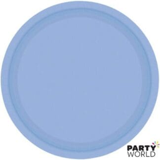 pastel blue large paper plates