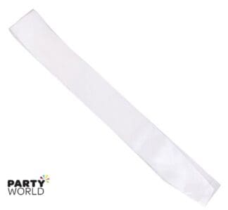 plain white sash