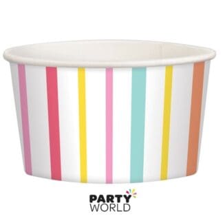 rainbow pastel treat cups