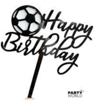 soccer birthday cake topper