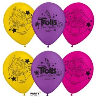 trolls latex balloons
