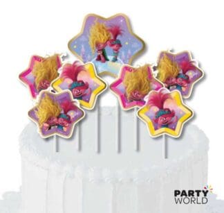 trolls paper cake decorating kit