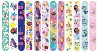 Gabby's Dollhouse Party Slap Bracelets Assorted Colours (12)