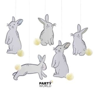 bunny hanging decorations cutouts